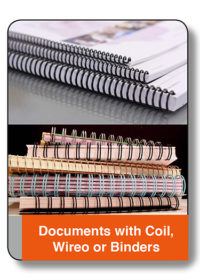 Documents with Coil, Wiro or Binders
